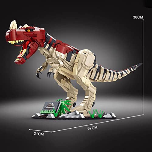 YXHS Indominus Rex - Modelo de construcción con luz, 2170 piezas de técnicas de dinosaurios, compatible con Lego Jurassic World Dinosaurios (Ceratosaurus)