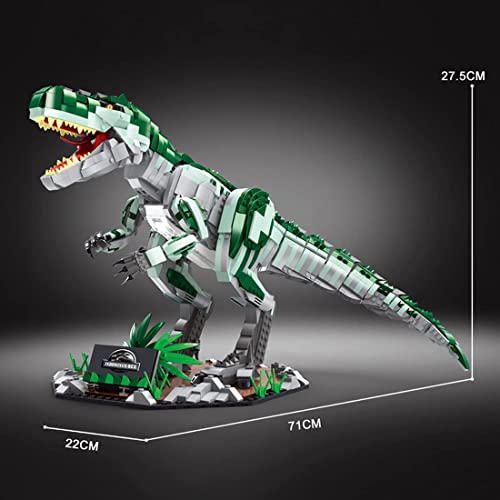 YXHS Indominus Rex - Modelo de construcción con luz, 2170 piezas técnicas de dinosaurios, compatible con Lego Jurassic World Dinosaurios (Indominus Rex)