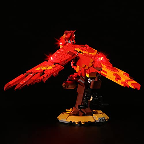 YYGE Juego de iluminación LED para Lego 76394 – Fawkes Dumbledores Phoenix (con caja para pilas, solo LED, no incluye kit de Lego)