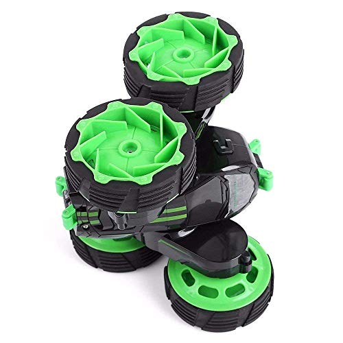 ZAKRLYB 4WD Stunt Doble Cara RC Coche con luz LED 360 ° Giros Rolling High Speed ​​Racing Car All Terrain Drive Big Wheeler Robusto y Resistente Control Remoto al Aire Libre Racing Car