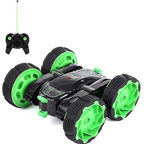 ZAKRLYB 4WD Stunt Doble Cara RC Coche con luz LED 360 ° Giros Rolling High Speed ​​Racing Car All Terrain Drive Big Wheeler Robusto y Resistente Control Remoto al Aire Libre Racing Car