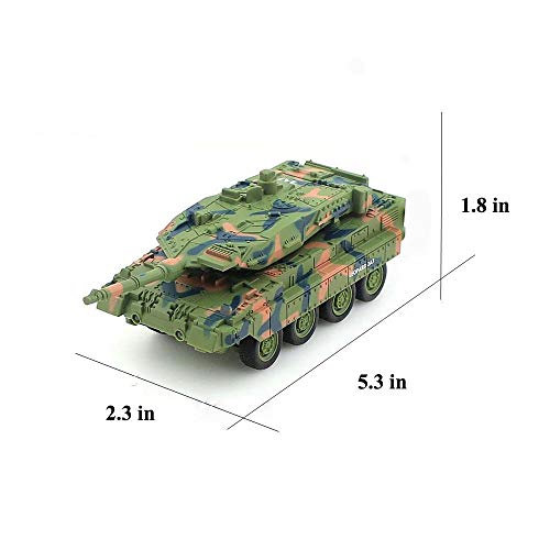 ZAKRLYB Mini Tanque de Control Remoto Vehículo de Combate de infantería blindada de Ruedas alemanas Modelo de vehículo de Carga Juguete Militar for automóvil - Adecuado for niños Regalo de cumpleaños