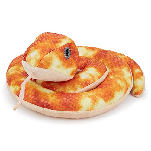 Zappi Co Childrens Stuffed Serpiente Suave de Peluche Juguete Safari Jungle Animal Plush (Pequeño, 5-6 Pulgadas, 12-15CM Serpiente) Grande para el Primer cumpleaños del niño recién Nacido