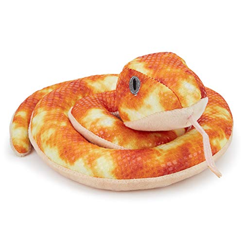 Zappi Co Childrens Stuffed Serpiente Suave de Peluche Juguete Safari Jungle Animal Plush (Pequeño, 5-6 Pulgadas, 12-15CM Serpiente) Grande para el Primer cumpleaños del niño recién Nacido