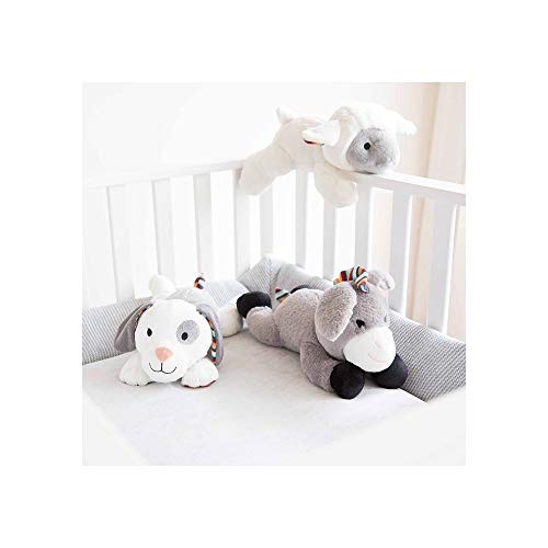 ZAZU ZA-DON-01 Burro de juguete Negro, Gris, Color blanco juguete de peluche - juguetes de peluche (Burro de juguete, Negro, Gris, Color blanco, Niño/niña, AA, 190 mm, 360 mm)