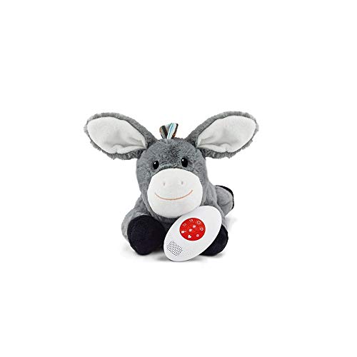 ZAZU ZA-DON-01 Burro de juguete Negro, Gris, Color blanco juguete de peluche - juguetes de peluche (Burro de juguete, Negro, Gris, Color blanco, Niño/niña, AA, 190 mm, 360 mm)