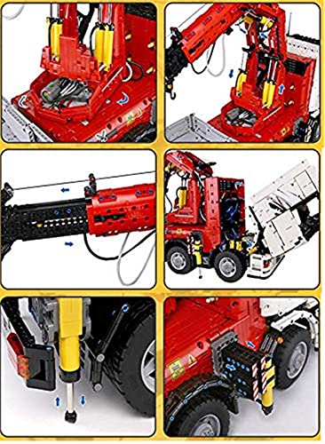 ZBHWYD Camión con mando a distancia y motor, Mould 19002, grúa de carreras grande con mando a distancia y motor, 8238 piezas, juego de construcción compatible con la técnica Lego