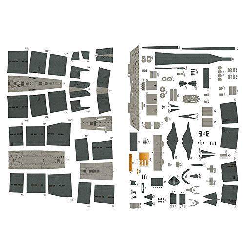 ZCYXQR Juguetes Militares de Modelo de Rompecabezas de Papel, 1/400 Scale Polish BM-5401 Cargo Ship y Motlawa Ferry Juguetes y Regalos para niños, 11.2 Pulgadas x 1.5 Pulgadas