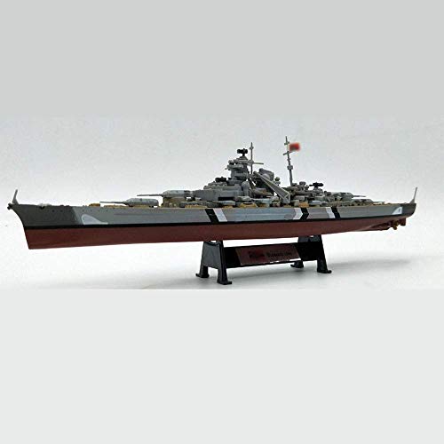 ZCYXQR Modelo de plástico Militar a Escala 1/1000 KM Bismarck, Modelo de la Marina Alemana, Juguetes y Regalos para Adultos, 9,4 Pulgadas x 2 Pulgadas