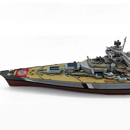 ZCYXQR Modelo de plástico Militar a Escala 1/1000 KM Bismarck, Modelo de la Marina Alemana, Juguetes y Regalos para Adultos, 9,4 Pulgadas x 2 Pulgadas