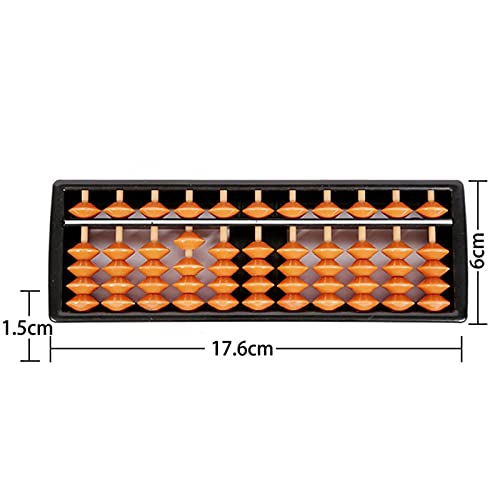 ZDAMN Ábacos Abacus Juguete 11 dígitos niño Escuela Aprendizaje matemático Juguete aritmético ábaco Juguetes educativos para niños Herramienta Educativa Escolar (Color : Black, Size : One Size)