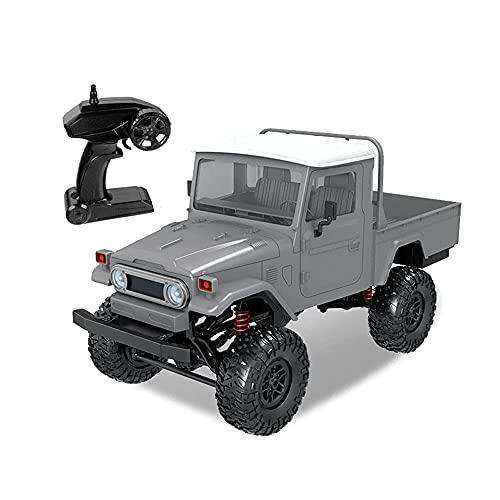 ZDYHBFE Coche RC Todo Terreno A Escala 1:12, Vehículo Eléctrico 4WD, Controlador De Radio De 2,4 GHz, con Amortiguador De Chapa Metálica Y Luces LED, Regalos para Niños Mayores De 8 Años