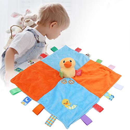 Zerodis Manta de Seguridad para bebés, edredón con Forma de Pato de Felpa para bebés, Mantas relajantes para bebés, Juguete de Peluche para bebés recién Nacidos, niñas y niños(#1)