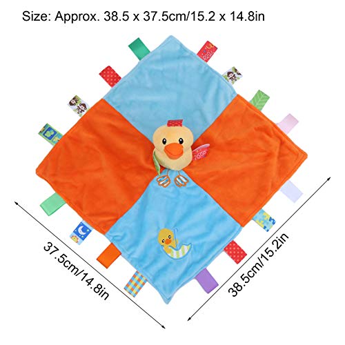 Zerodis Manta de Seguridad para bebés, edredón con Forma de Pato de Felpa para bebés, Mantas relajantes para bebés, Juguete de Peluche para bebés recién Nacidos, niñas y niños(#1)