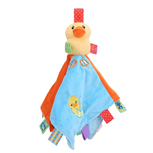 Zerodis Manta de Seguridad para bebés, edredón con Forma de Pato de Felpa para bebés, Mantas relajantes para bebés, Juguete de Peluche para bebés recién Nacidos, niñas y niños(#1)