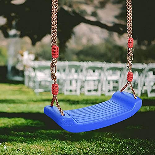 ZFQZKK Sillón de Swing para niños, Silla Mecedora Swing Seat Garden Swing con Cuerdas Ajustables Incluidas Ideal para Juegos de Swing y Marcos de Escalada Asiento de Columpio (Color : Blue)