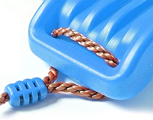 ZFQZKK Sillón de Swing para niños, Silla Mecedora Swing Seat Garden Swing con Cuerdas Ajustables Incluidas Ideal para Juegos de Swing y Marcos de Escalada Asiento de Columpio (Color : Blue)