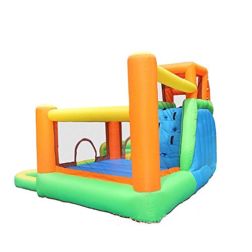 ZGYZ Castillos hinchables con tobogán Castillo Inflable Parque Infantil para niños Equipo de Juego al Aire Libre Pequeño trampolín Combinación de tobogán Castillo Hinchable Inflable, tobogán de Agua