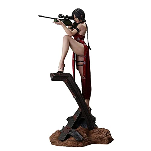 ZH 1/4 Resident Evil Ada Wong Figuras De Acción Coleccionables, 55Cm Anime Estatua Modelo, Materiales De Protección Ambiental De Resina Adornos Decoración De Escritorio De Oficina En Casa