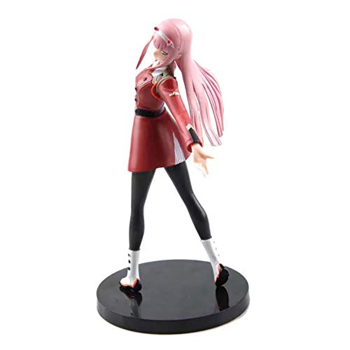 Zhongkaihua Figuras de Anime: Zero Two Darling In The FRANXX 02 Figuras coleccionables de Juguete de PVC Linda versión Q Pretty Girl Hecho a Mano Modelo de Escultura,Amantes del Anime Regalos