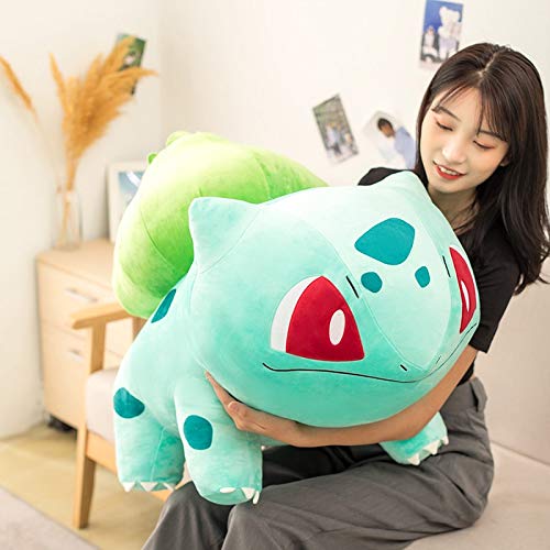 zhouhua71 Pokemon muñeco de Peluche Bulbasaur muñeco de Peluche de Dibujos Animados de Anime Juguete de Peluche Regalo de Año Nuevo para niños 40cm