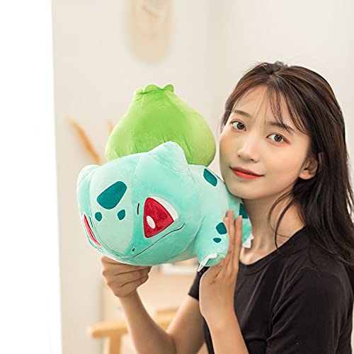 zhouhua71 Pokemon muñeco de Peluche Bulbasaur muñeco de Peluche de Dibujos Animados de Anime Juguete de Peluche Regalo de Año Nuevo para niños 40cm