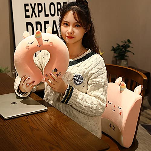 ZhuSen Lindo muñeco Unicornio Creativo Pluma de algodón Relleno Kawaii Peluche de Juguete 40cm C