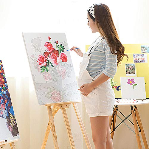 ZHXXFD Pintar Por Numeros Adultos Niños La Gran Ola De Kanagawa Cuadros Para Pintar Por Numeros Paisajes Animales Diy Paint By Numbers Kits 40X50CM(A10)