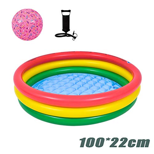 Zhyaj Redonda Piscinas Portatil Hinchables Infantil Desmontables Bañera Hinchable,D 120 * 30cm