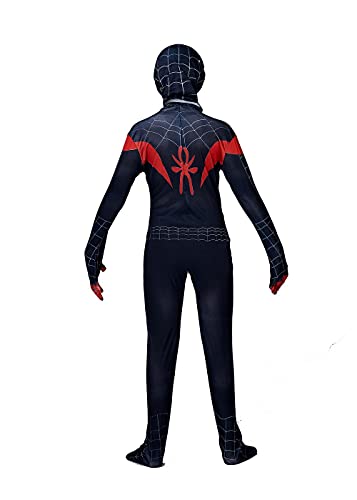 Zi Xi & Zi Qi Disfraz de Capitán América de Superhéroe Unisex Adulto, Miles Morales Halloween Cosplay Spiderman Disfraz, Estilo 3, 80