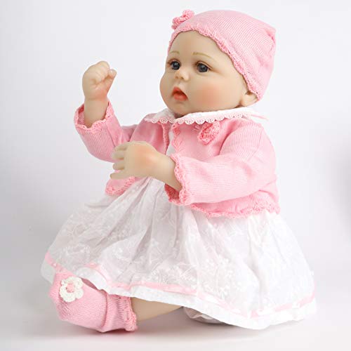 ZIYIUI Realista Muñecas Reborn 55 cm 22 Pulgadas Bebe Reborn Niña Vinilo de Silicona Suave Recién Nacido Reborn Dolls Regalo de Juguete