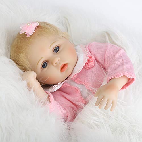 ZIYIUI Realista Muñecas Reborn 55 cm 22 Pulgadas Bebe Reborn Niña Vinilo de Silicona Suave Recién Nacido Reborn Dolls Regalo de Juguete