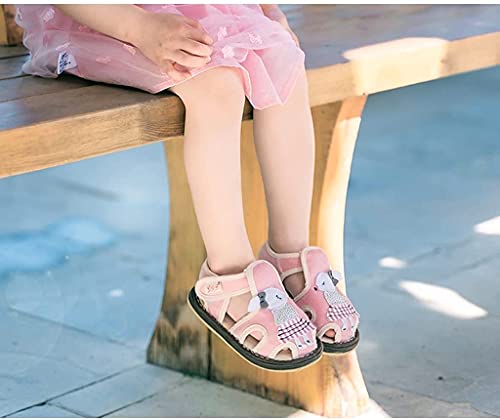 ZKDY Zapatos de bebé Bebé Unisex Hecho a Mano Zapatos de Tela Sandalias Niñas Niños Antideslizantes Ampliable sudorable Ajuste Zapatos de Agua de bebé (Color : Pink, Size : 14cm)