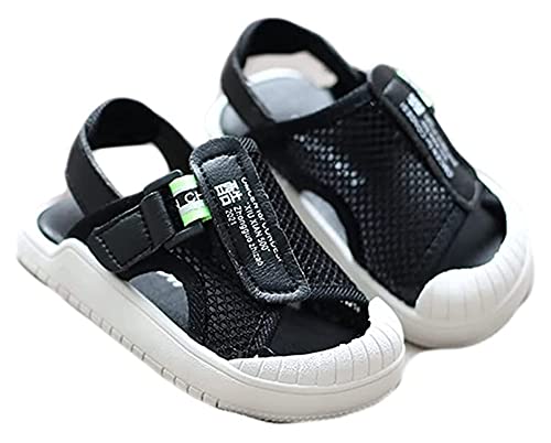 ZKDY Zapatos de bebé Zapatos para bebés para Hombre Suela Suave Sandalias Anti-colisiones Malla Transpirable Zapatos para niños pequeños. Zapatos de Agua de bebé (Color : Black, Size : 16cm)