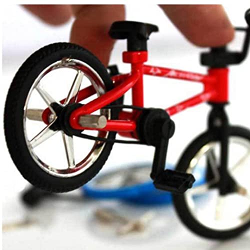 Zonster Dedo Aleación Juguete Funcional para Niños Bicicleta Mini-Finger-BMX Set Fans Bicicleta Regalo Juguete 12.5 * * 4.5cm Rojo