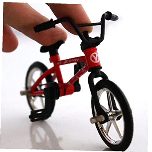 Zonster Dedo Aleación Juguete Funcional para Niños Bicicleta Mini-Finger-BMX Set Fans Bicicleta Regalo Juguete 12.5 * * 4.5cm Rojo