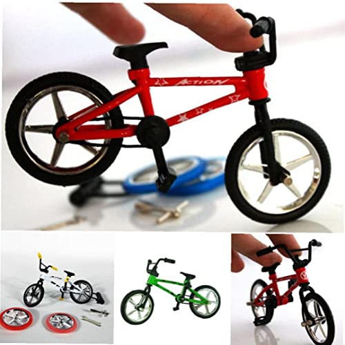 Zonster Dedo Aleación Juguete Funcional para Niños Bicicleta Mini-Finger-BMX Set Fans Bicicleta Regalo Juguete 12.5 * * 4.5cm Rojo