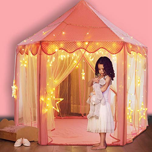 ZOYLINK Niño Play Tent Linda Pop Up Play Tent Princess Tienda para Juegos De Al Aire Libre Interior Pop Up Play Tents For Kids Princess