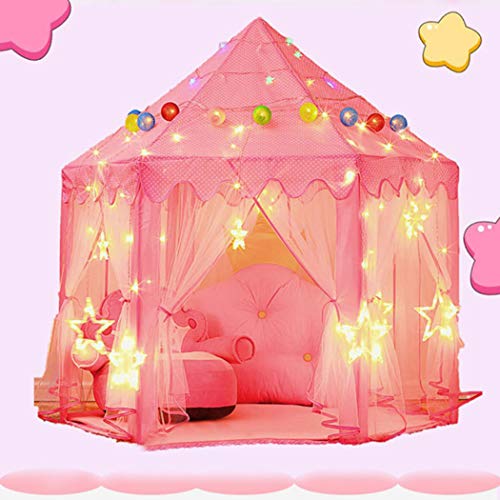 ZOYLINK Niño Play Tent Linda Pop Up Play Tent Princess Tienda para Juegos De Al Aire Libre Interior Pop Up Play Tents For Kids Princess