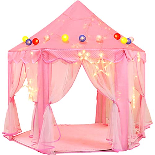 ZOYLINK Niño Play Tent Linda Pop Up Play Tent Princess Tienda para Juegos De Al Aire Libre Interior Pop Up Play Tents For Kids Princess