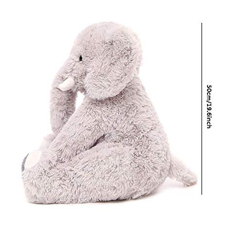 ZPPZ Suave Felpa Elefante Peluches, Elefante Peluches Peluche Grande para niños pequeños, Esponjoso y Suave, Calidad de Peluche Suave para Niños Y Niñas Grey