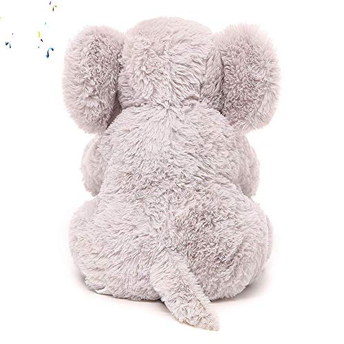 ZPPZ Suave Felpa Elefante Peluches, Elefante Peluches Peluche Grande para niños pequeños, Esponjoso y Suave, Calidad de Peluche Suave para Niños Y Niñas Grey