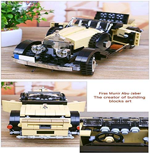 ZT De los niños de los bloques huecos, Aristocrática coche ideal clásico del coche, DIY 3D Puzzle Juego puzzle, muy restaurado interior, la puerta se puede abrir, Regalo de cumpleaños for niños (810 p