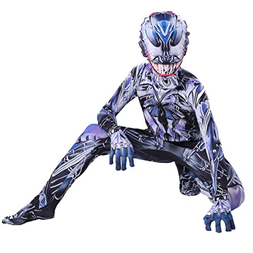 ZUOZHE Niños Adulto Superhéroe Spiderman Ropa Cosplay Halloween Navidad Celebracion Traje Fiesta De Baile Medias Siamesas Spider-Man Anime Disfraz,D-(175~180cm)