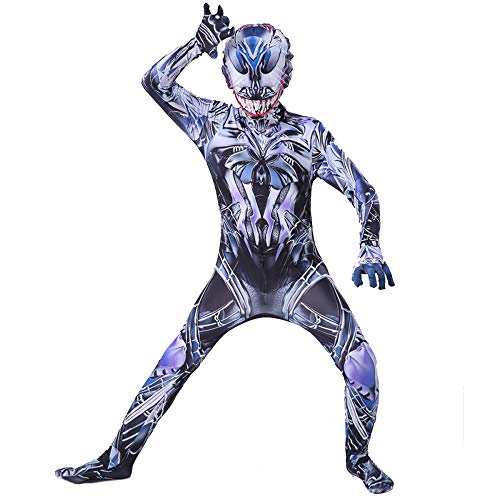 ZUOZHE Niños Adulto Superhéroe Spiderman Ropa Cosplay Halloween Navidad Celebracion Traje Fiesta De Baile Medias Siamesas Spider-Man Anime Disfraz,D-(175~180cm)