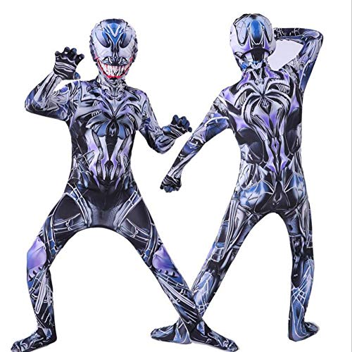 ZUOZHE Niños Adulto Superhéroe Spiderman Ropa Cosplay Halloween Navidad Celebracion Traje Fiesta De Baile Medias Siamesas Spider-Man Anime Disfraz,D-(175~180cm)