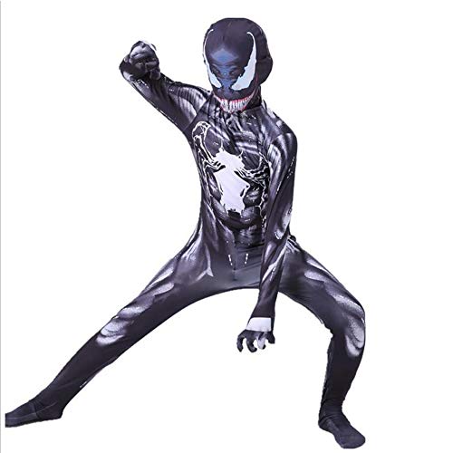 ZUOZHE Niños Adulto Superhéroe Spiderman Ropa Cosplay Halloween Navidad Celebracion Traje Fiesta De Baile Medias Siamesas Spider-Man Anime Disfraz,E-(115~125cm)