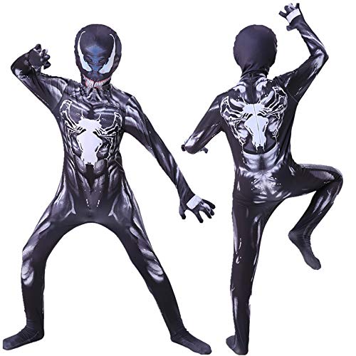 ZUOZHE Niños Adulto Superhéroe Spiderman Ropa Cosplay Halloween Navidad Celebracion Traje Fiesta De Baile Medias Siamesas Spider-Man Anime Disfraz,E-(135~145cm)