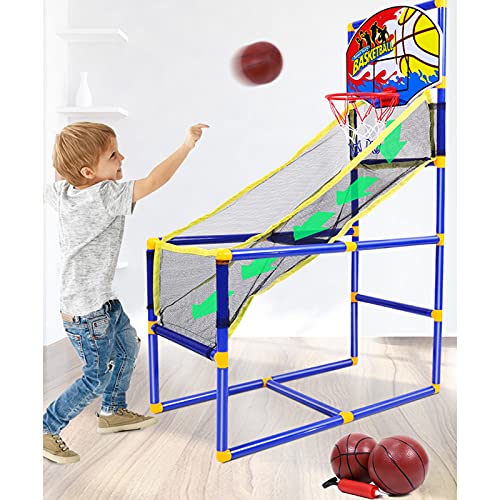 ZXQZ Aro Baloncesto, Máquina Tiro Elevable para Niños, Cesta Colgante, Juguetes Caseros Al Aire Libre para Niños Y Niñas