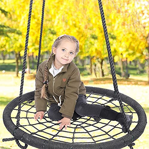 ZYMING Columpio Asiento de Swing Kids Aleación 39 Pulgadas Cuerda Grande Cadena de Giro Silla Cuerda Cuerda Malla Asiento Swing Volar para Indoor Hogar Al Aire Libre Swing Asiento Swing